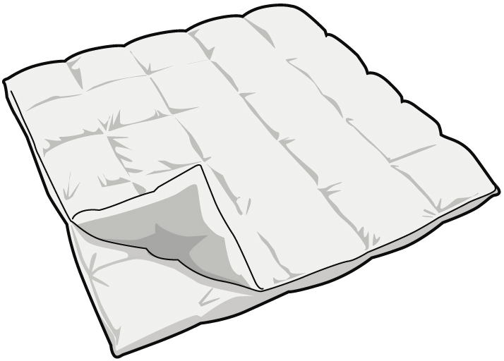 掛け布団の肌掛けと本掛け