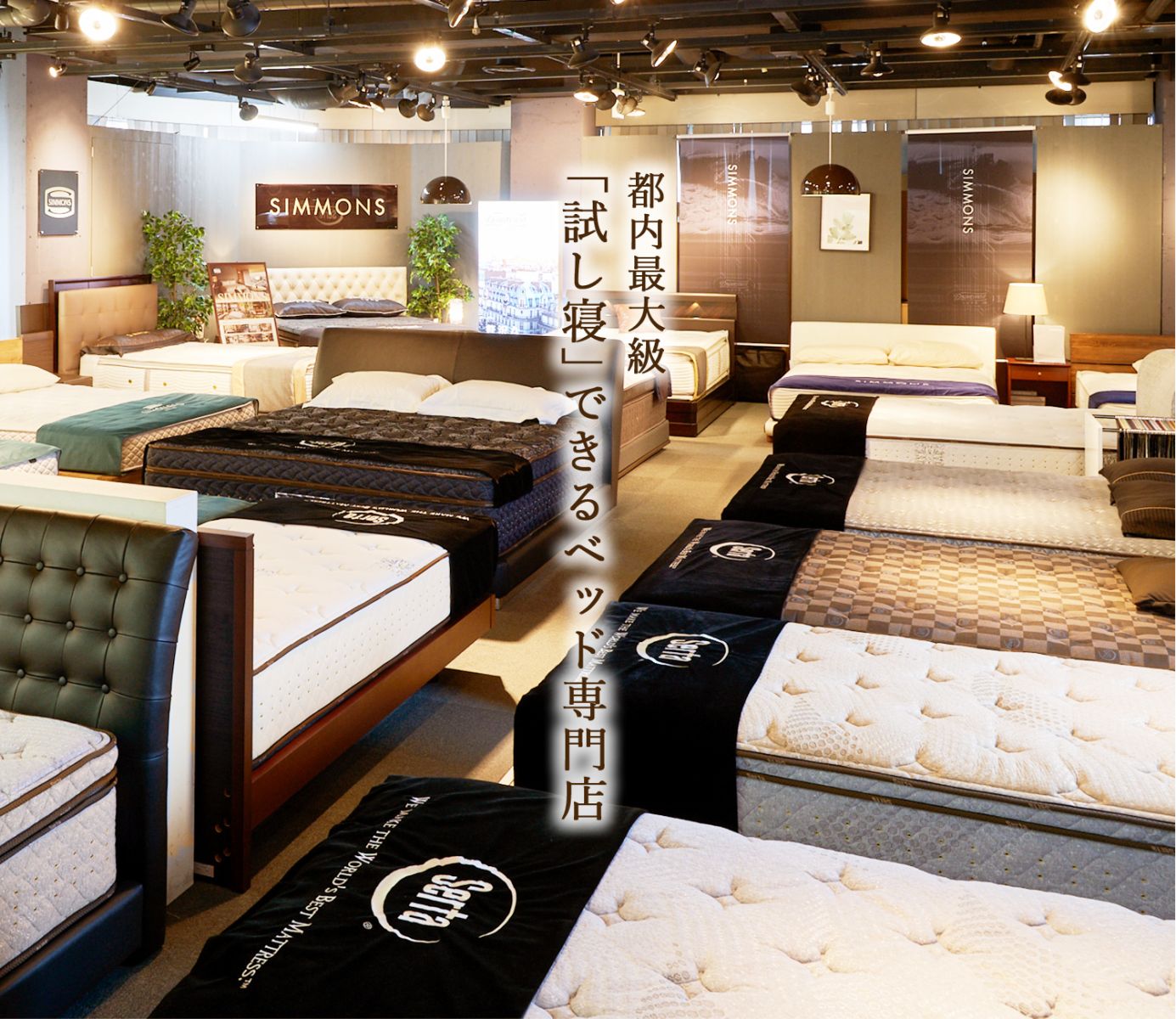 プロと選べるベッド専門店｜グースカでは80台以上のベッドを常設。10社以上の有名ブランドベッドを徹底比較！
